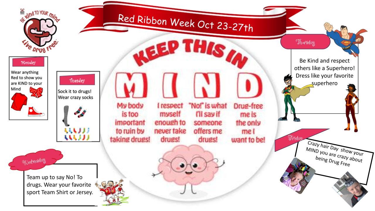  Red Ribbon Week October 23-27